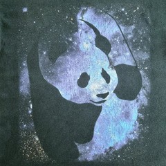 Vintage ENJOI Skateboards Shirt L Skate Panda OVP Anime Almost Blind Baker Space