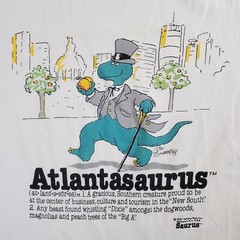 Fruit of the Loom Talking Tops Atlantasaurus VTG 1987 Large Single Stitch TShirt