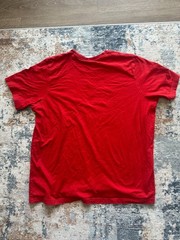 Adidas Originals Men’s Red White Big Trefoil Logo Tee 2XL