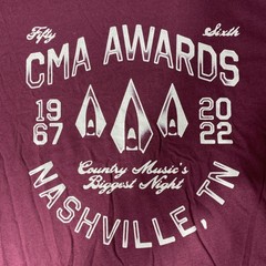 CMA Music Festival 2022 Nashville TNBurgundy T Shirt Country Music Mens Size XL