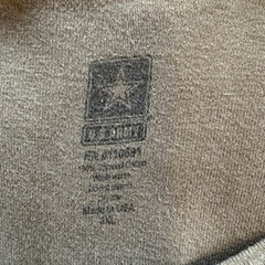US Army Mens 2XL Soldier’s Creed Long Sleeve Graphic T-Shirt Olive Green USA
