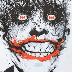 Batman Mens White Short Sleeve Joker Bats Graphic Tee T-Shirt