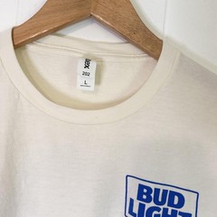 NFL Bud Light Beer Blue Graphic Short Sleeve T-shirt Men’s Large