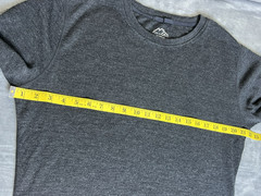 Merino Tech 100% Merino Wool Base Layer Top Mens L Dark Grey Long Sleeve 320 EUC