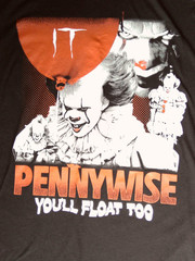 It Movie Pennywise T-Shirt You’ll Float Too Mens Size Large Horror