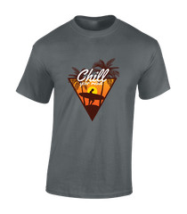 CHILL YOUR MIND MENS T SHIRT COOL SUMMER BEACH CASUAL FASHION DESIGN NEW TOP