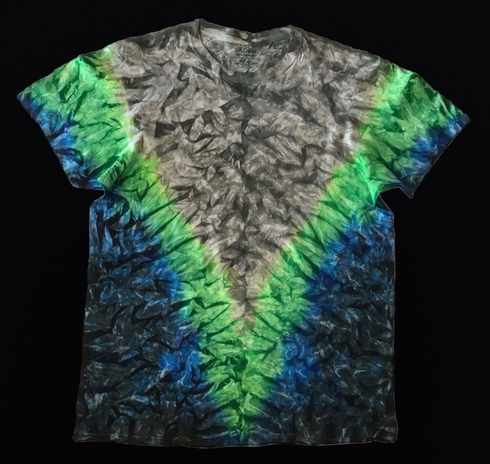 *New* 3XL & 4XL Handmade Tie Dye, Spear Granite, Crew or V-Neck, 30 Yrs Exp!