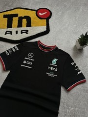 MERCEDES-AMG PETRONAS RACING T-SHIRT FORMULA ONE TEAM SHORT SLEEVE BLACK SIZE S