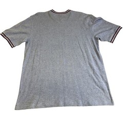 Tommy Hilfiger Shirt Mens 2XL Blue V-Neck Knit Stripe Collar Casual Preppy NWT
