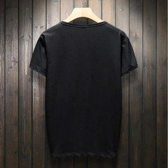 New Fashion Dragon Rhinestone Summer Short Sleeve Luxury Men Streetwear T-Shirt