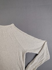 Faherty Men Shirt S Gray Long Sleeve Thermal Waffle Knit Crew Neck Henley Tee