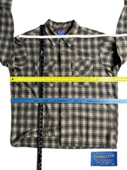 PENDLETON 90s 00s Ombre Check Open Collar Board Shirt Pendleton Vintage Open C