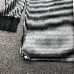 Levis Shirt Men 2XL Gray Striped Crewneck Long Sleeve Casual Outdoors