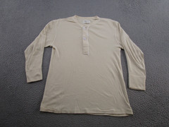 Men’s Military Shirt Henley Cold Weather Type 1 Wool Blend Undershirt SZ M Read