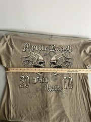 vintage T-shirt 2010 myrtle beach South Carolina size X-Large skull motorcycle