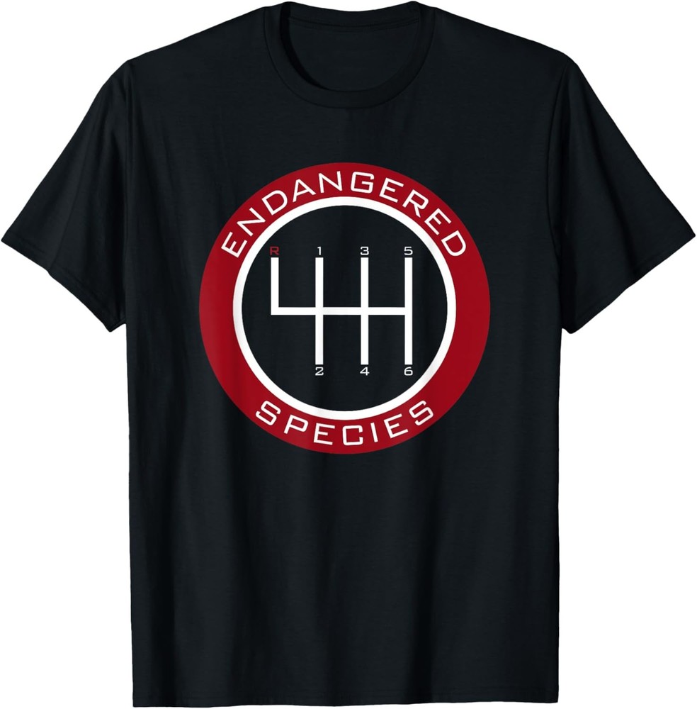 Car Guy, Mechanic, Endangered Species, Manual Shifter T-Shirt