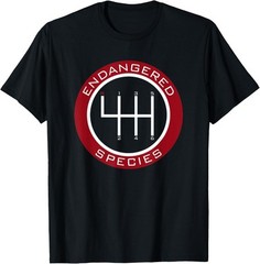Car Guy, Mechanic, Endangered Species, Manual Shifter T-Shirt