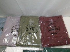 True Classic Henley Long Sleeve Tees Assorted Sizes & Colors
