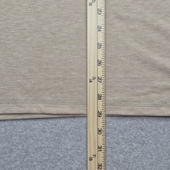 Coofandy Men’s XXL Khaki Oatmeal Heather Short Sleeve Henley Stretch Shirt
