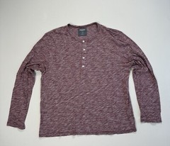 Bonobos Mens XL Standard Fit Henley T-Shirt Red White Lightweight Modern Classic