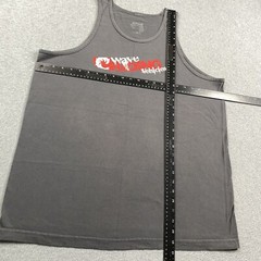 VINTAGE Wave Riding Vehicles WRV Tank Top Shirt Men XL Gray Graphic Logo 90s Y2K