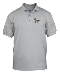 POLICE LOGO Embroidery Embroidered Unisex Adult Golf Polo Shirt