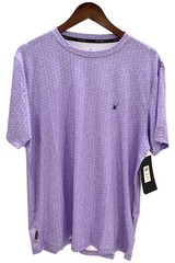 Spyder Men’s Standard Quick Dry Short Sleeve Solid Rashguard Purple