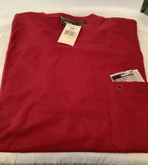 DOCKERS Golf T-Shirt Mens XL Red Short Sleeve NWT