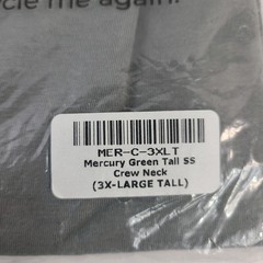 NEW Fresh Clean Threads Mercury Green Tall Crew Neck T-Shirt 3X-Large Tall Soft