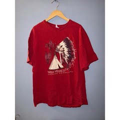 Vintage New Mexico Indian Territory Graphic T-Shirt Red Delta Pro Weight 2XL