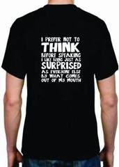 Adult DryBlend® T-Shirt – ( SURPRISED WHAT I THINK – HUMOR / NOVELTY)