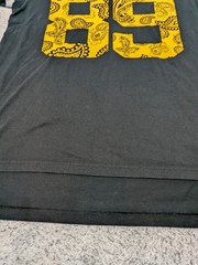 Maxi Milian New York Shirt Jersey Mens Black & Yellow Short Sleeve Paisley Large