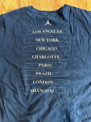 Nike Air Jordan Collection T Shirt Black XL Global Tour Logo