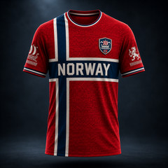 Norway Soccer Jersey Custom Name Number Viking Norwegian Shirt (S-5XL)