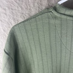 Pierre Cardin Men’s Green Short Sleeve V-Neck Casual Comfort Shirt Size Large