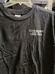 Eddie Money US/TOUR crew Black T-shirt XL New T112
