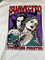Suavecito Promade Together Forever Dracula White T Shirt Size 2XL Very Good