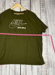Nike T-Shirt Mens Size 3XLarge Green Short Sleeve Just Do It Logo Tee Graphic