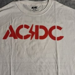 AC/DC High Voltage Album And Song Titles Front Back Design T-Shirt 2XL