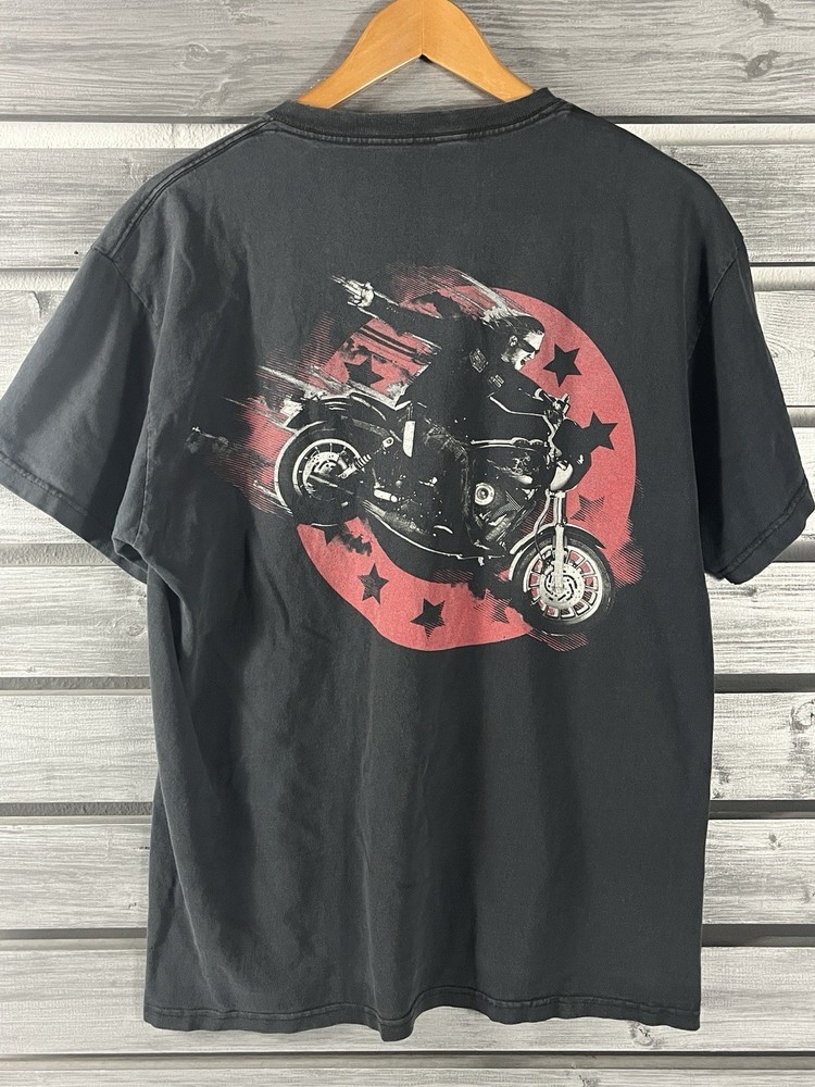 Sons Of Anarchy Shirt Mens M Graphic Short Sleeve T Double Sided Vtg Distressed