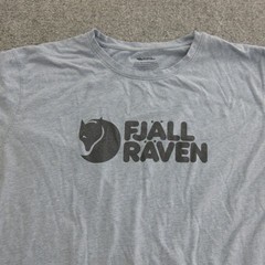 Fjallraven Shirt Mens 2XL Gray Short Sleeve Logo Graphic Tee Top Outdoor