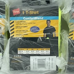 Hanes Men’s T-shirt Comfort Blend Quick Drying Crew Neck 3-Packs Yellow Sz. XL