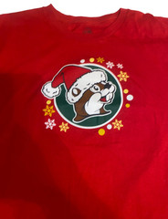 Buc-ee’s Christmas T-Shirt XL Red Graphic Tee Beaver Holiday Believe Shirt