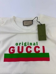 Gucci Mens Original Gucci 616036 Off-White Short Sleeve T-Shirt Size 4XL