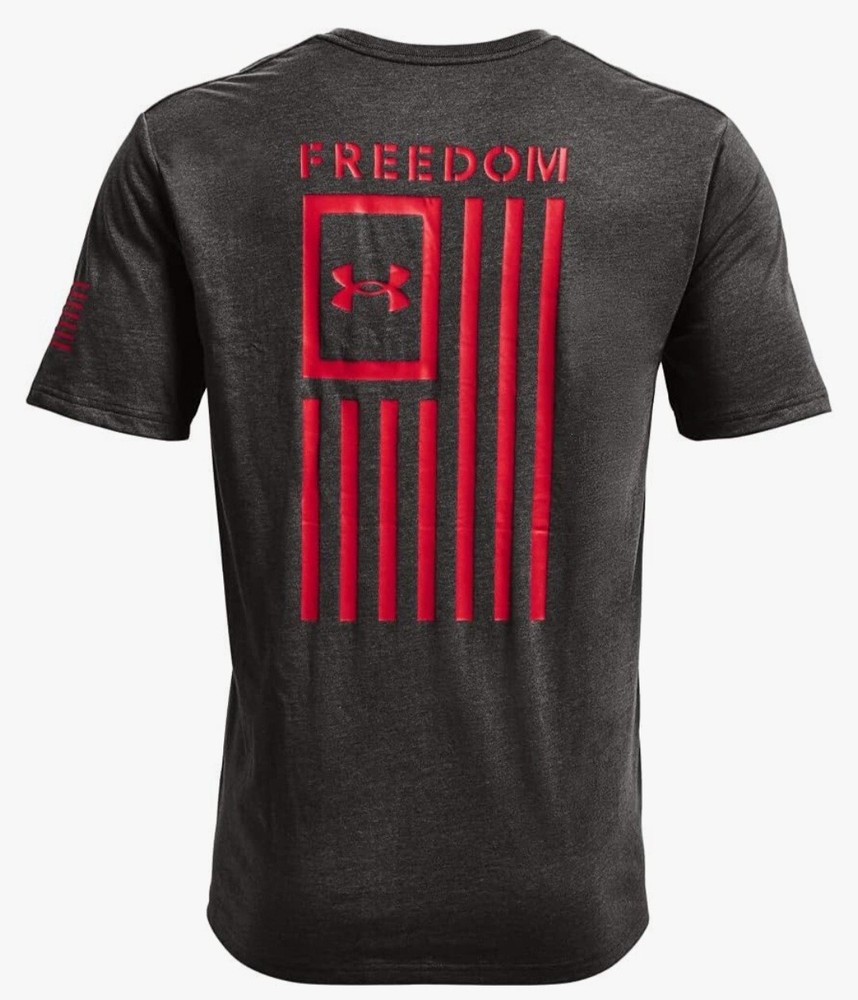 1370810019MD UA Freedom Flag T-Shirt SIZE MEDIUM New With Tags Fast Shipping