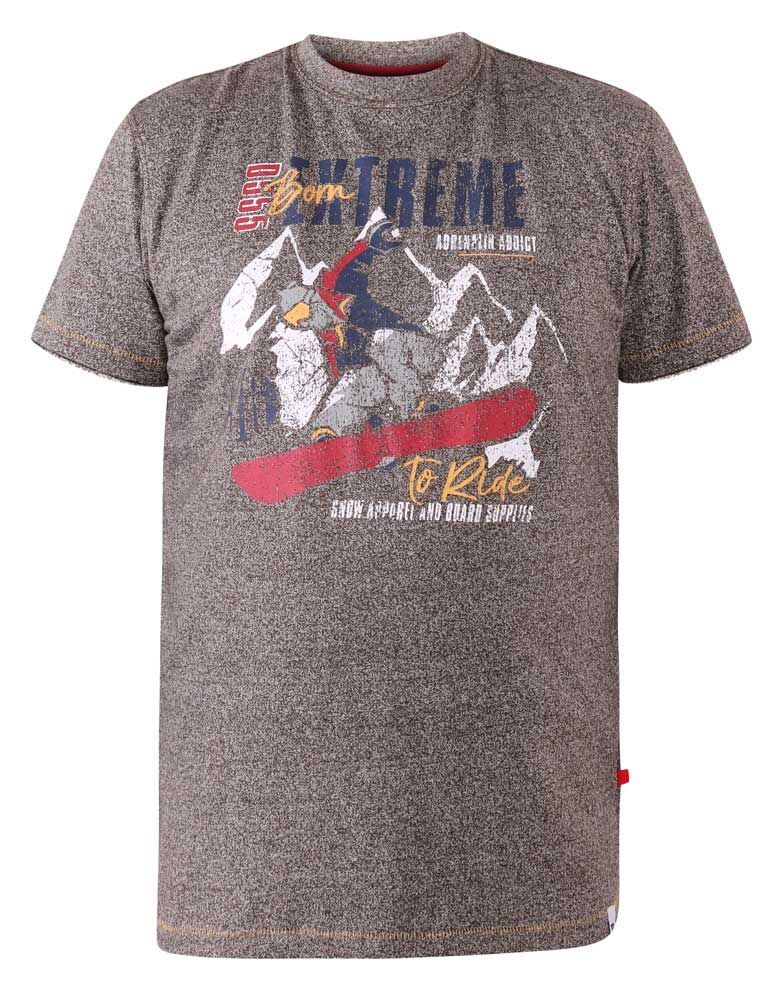 D555 Duke Large Mens Mountain Ski Printed T-Shirt 2XL 3XL 4XL 5XL 6XL (601204)