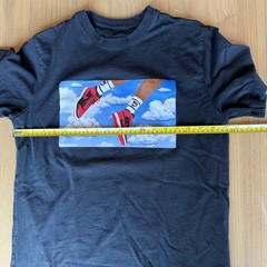 Jordan Black T-Shirt Size M Flight Essentials Clouds Jumpman Nike Air 23