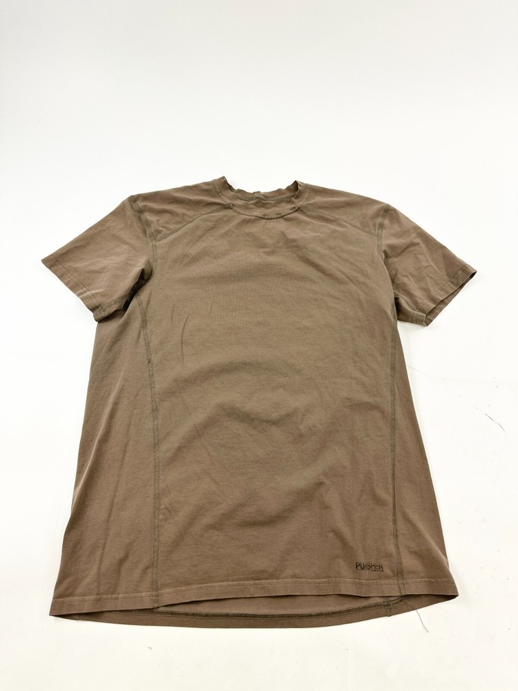 Punisher Shirt Mens XL Brown Army Combat Line Base Layer Crew Neck Pullover Tee