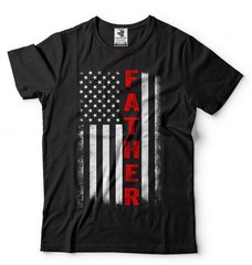 Mens Father Patriotic Shirt USA Flag Patriotic Tee Father’s Day Patriotic Shirt