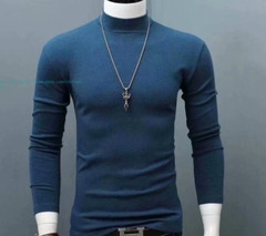 Mens Turtle Neck Sweater T-Shirt Tee Extra Soft Tops Winter Warm Size S-5XL Gift